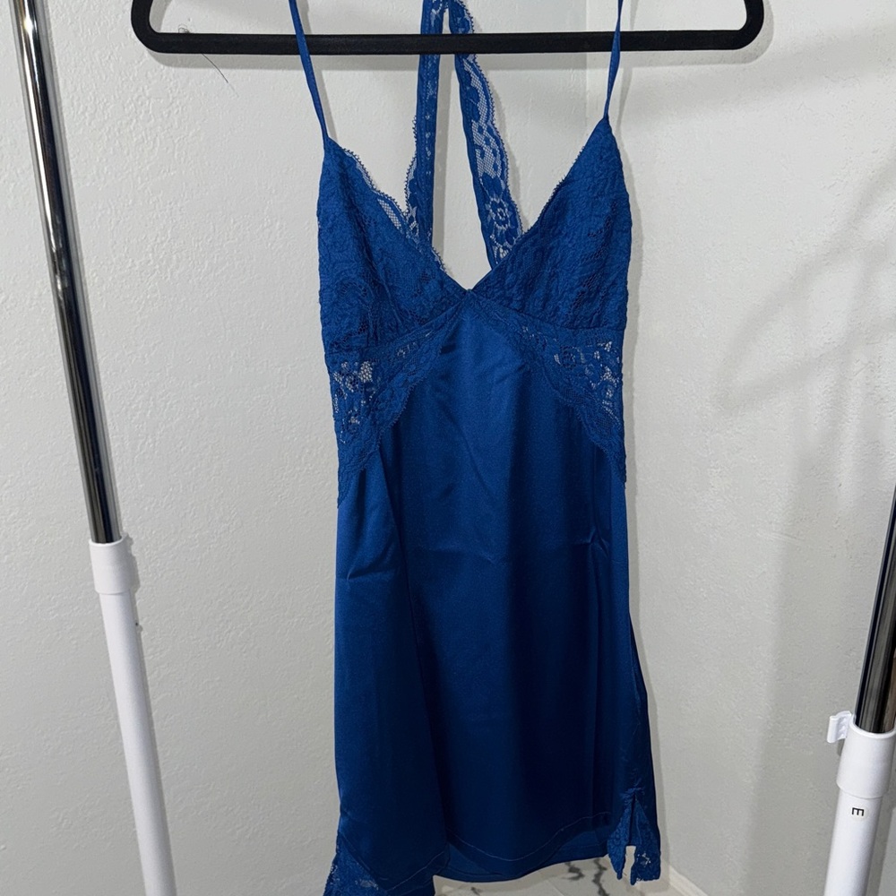 Finesse Royal Blue Lace Slip